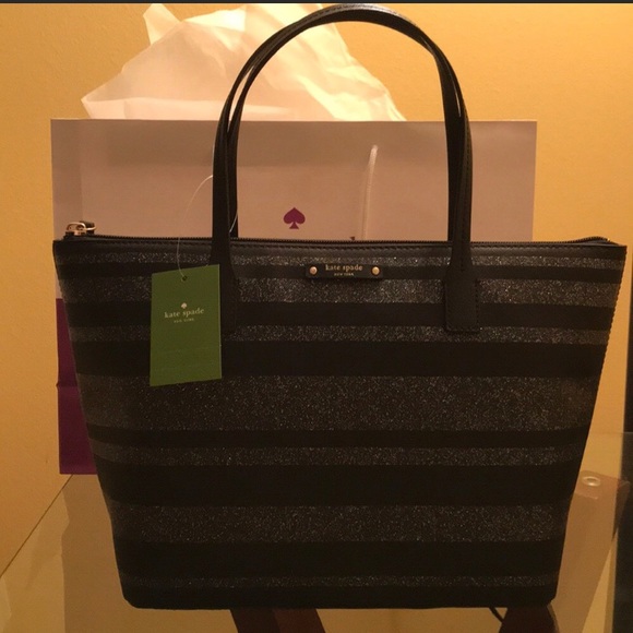 kate spade Handbags - Kate Spade Purse -Brand New w Tags! Black Glitter